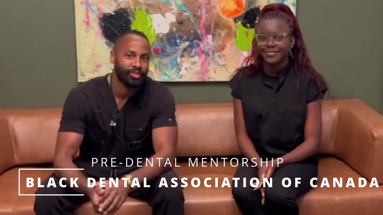 Ashley and Dr. Jason James at a BDAOC pre-dental mentorship session